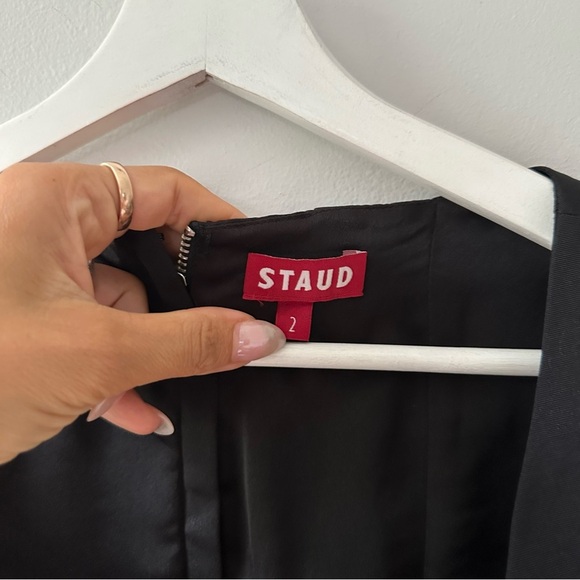 STAUD Peony Black Crop Top Boning - Picture 7 of 8